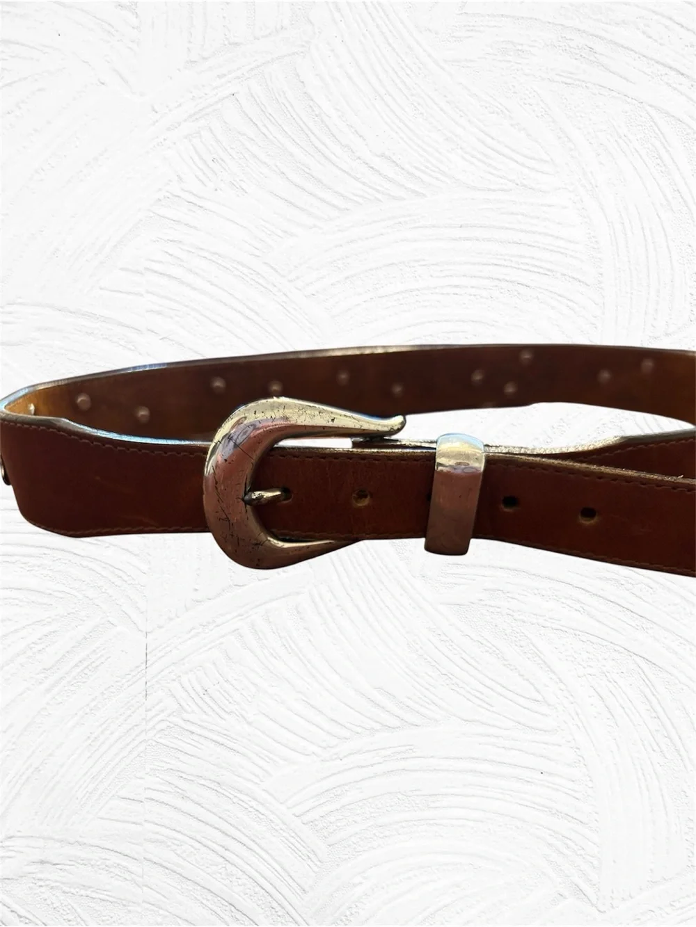 Vintage Honest Leather & Brass Safari Animal Belt